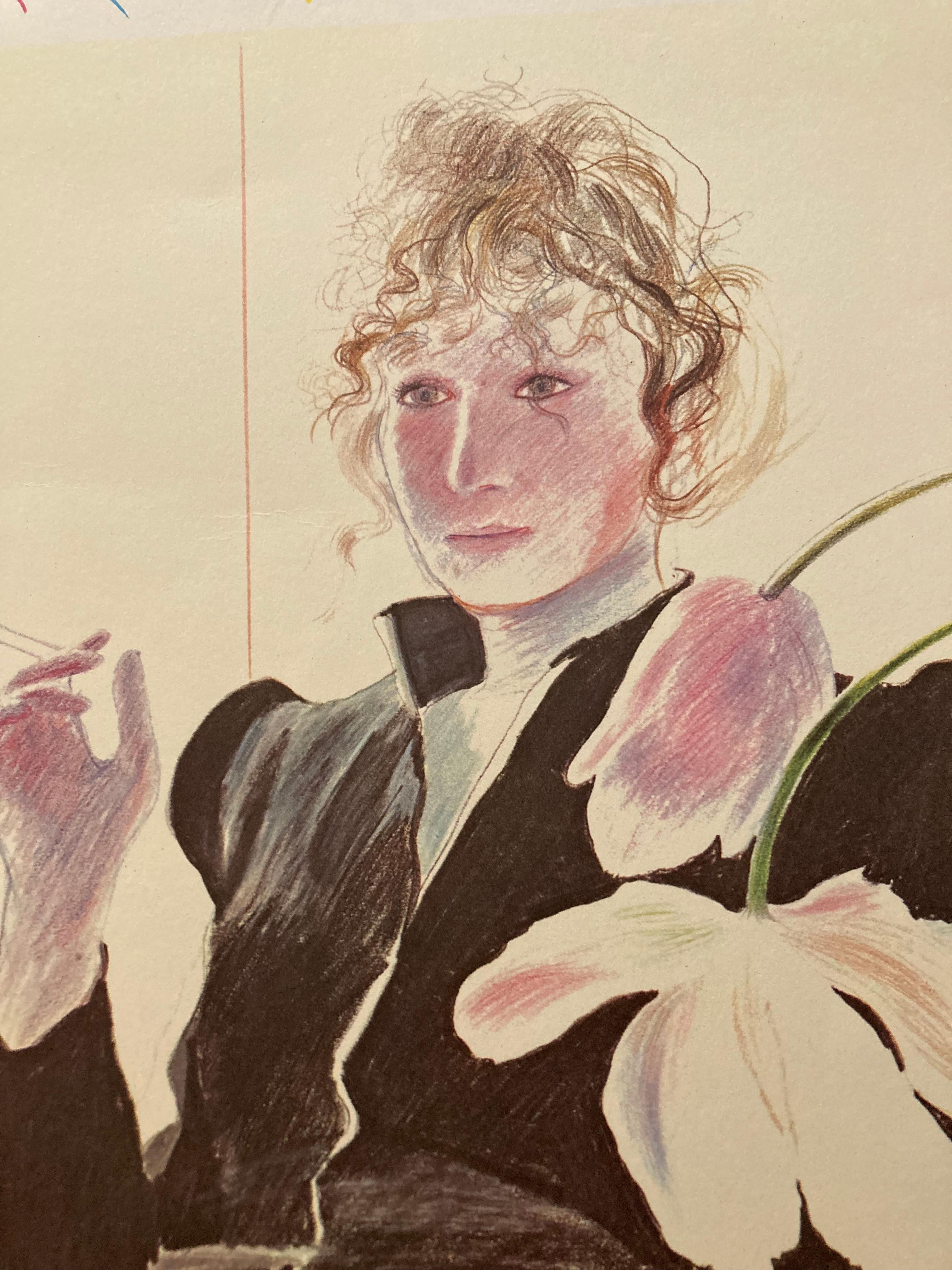 David Hockney 'The Tate Gallery - Celia in a Black Dress' Ausstellungsdruck im Angebot 1