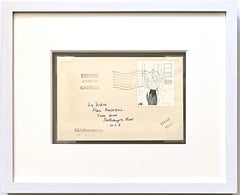 David Hockney - Tulipanes, de Culture Carriers Stamp out Art (Firmado a mano) Enmarcado