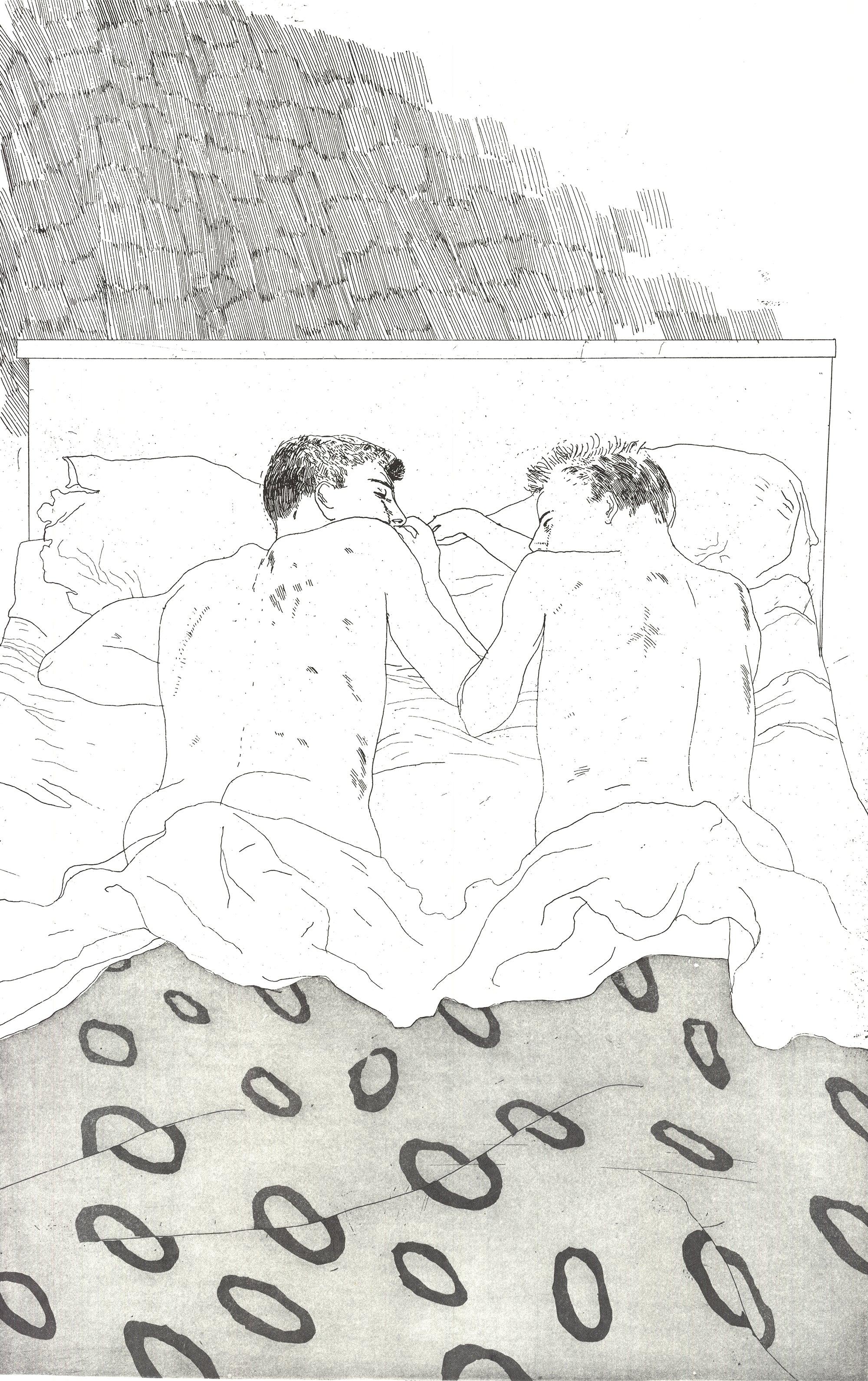David Hockney « Deux garçons à l'âge de 23 ou 24 ans »  1968 en vente 2