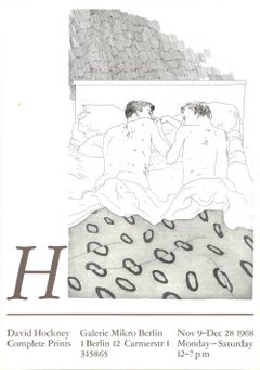Retro David Hockney 'Two Boys Aged 23 or 24' 1968- Poster