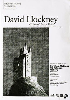 David Hockney - UK poster of Grimms' Fairy Tales (autographed by David Hockney)