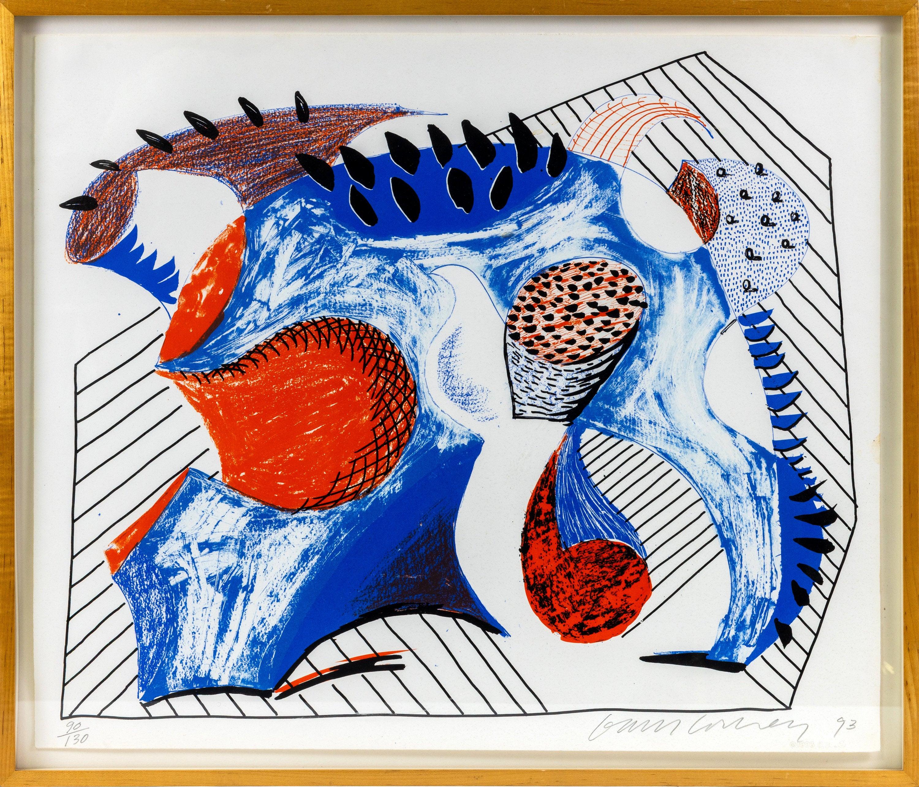 David Hockney Untitled for Joel Wachs Signed Screenprint Edition of 130
