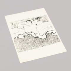 David Hockney, Untitled (from Geh durch den Spiegel): Male Nude, Original Print