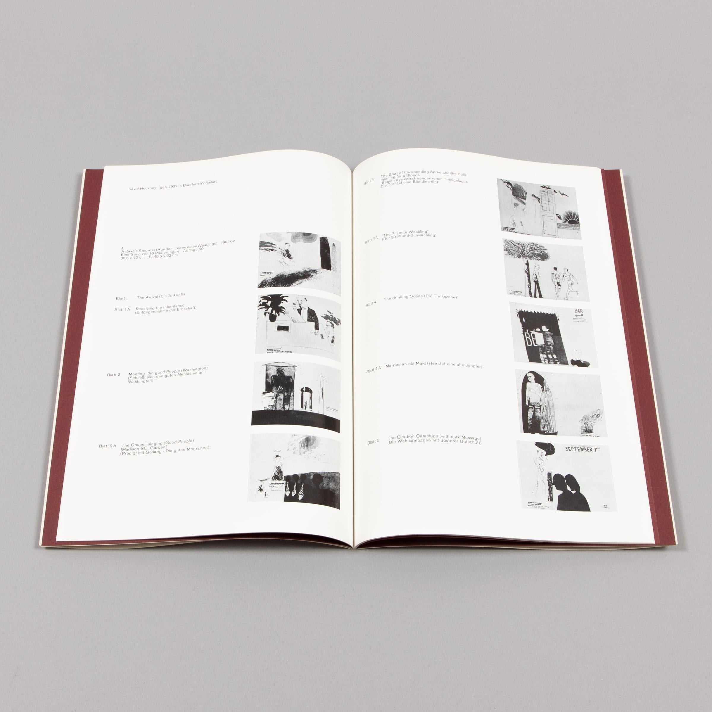David Hockney, Sin título (de Geh durch den Spiegel): Desnudo masculino, Impresión original en venta 5
