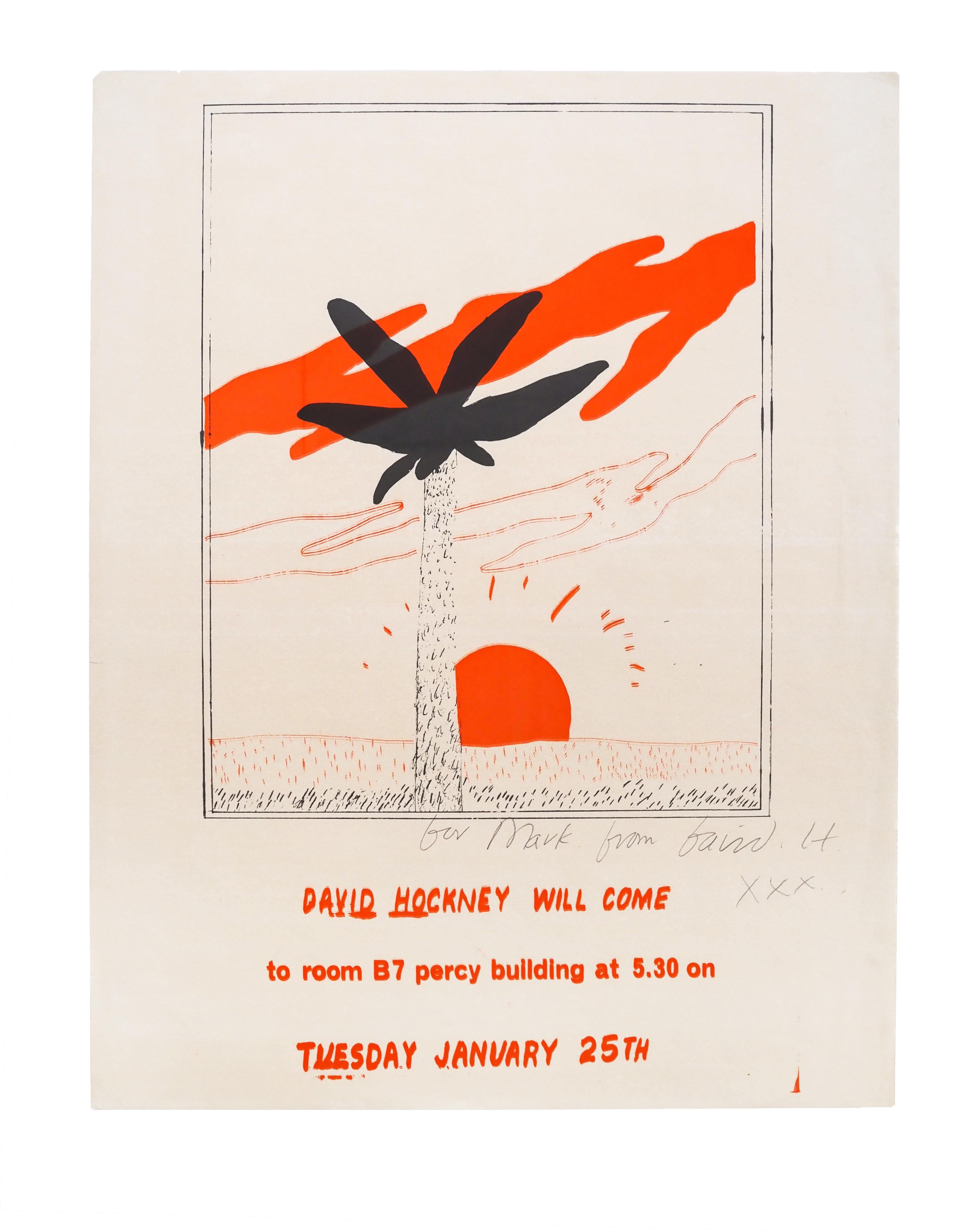 Diese einzigartige und beeindruckende Sammlung von Originalzeichnungen, Siebdrucken und Plakaten von David Hockney umfasst Arbeiten, die zur Förderung eines Vortrags entstanden, den Hockney 1965 im Percy-Gebäude der Newcastle University hielt.
In
