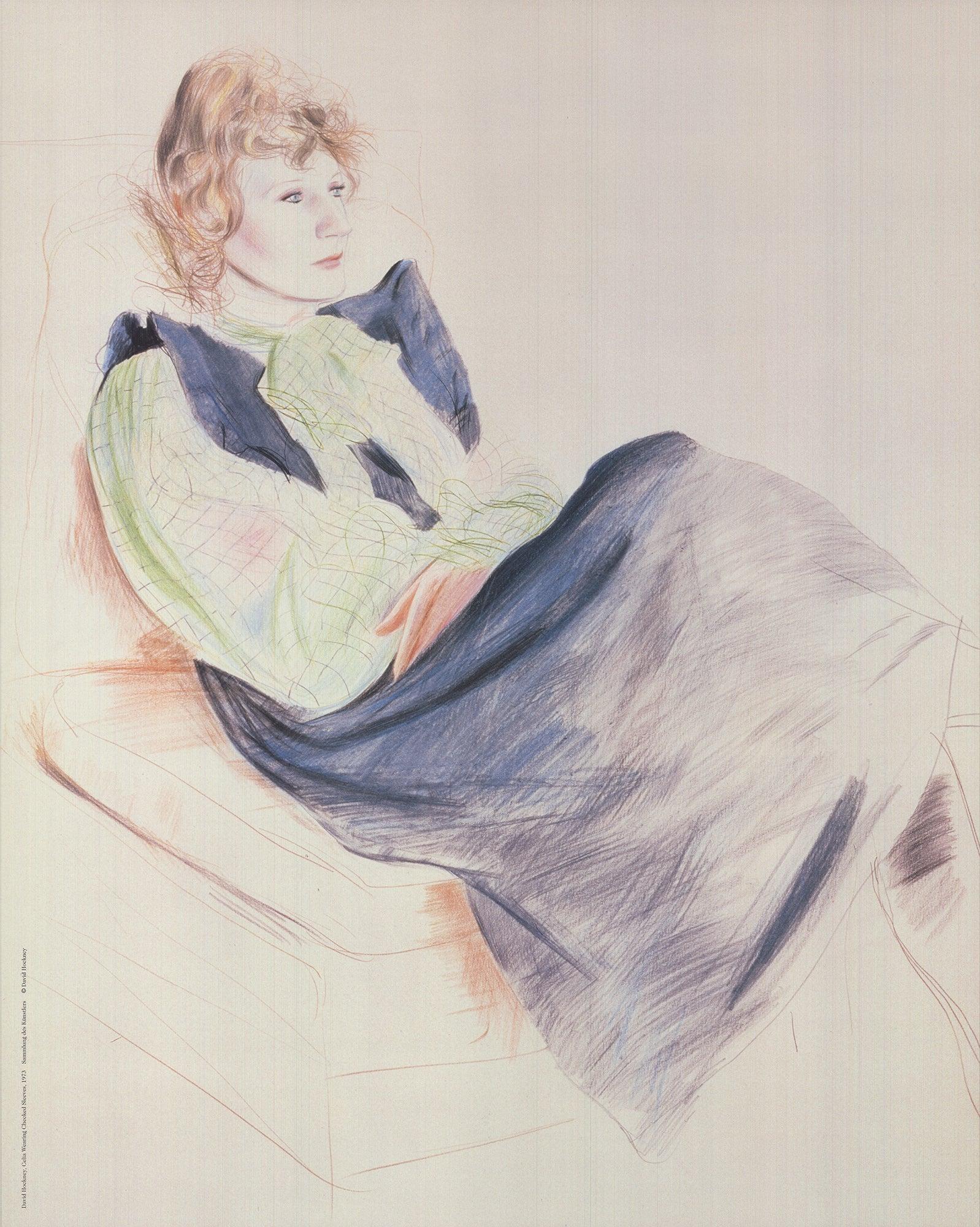 David Hockney 'Zeichnunger 1954-1994, A Drawing Retrospective' 1995- Poster For Sale 1