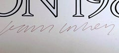 Detail of Bedlam, from Rake's Progress exhibition poster, Hand signed by Hockney