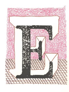 E, Alphabet de David Hockney, David Hockney