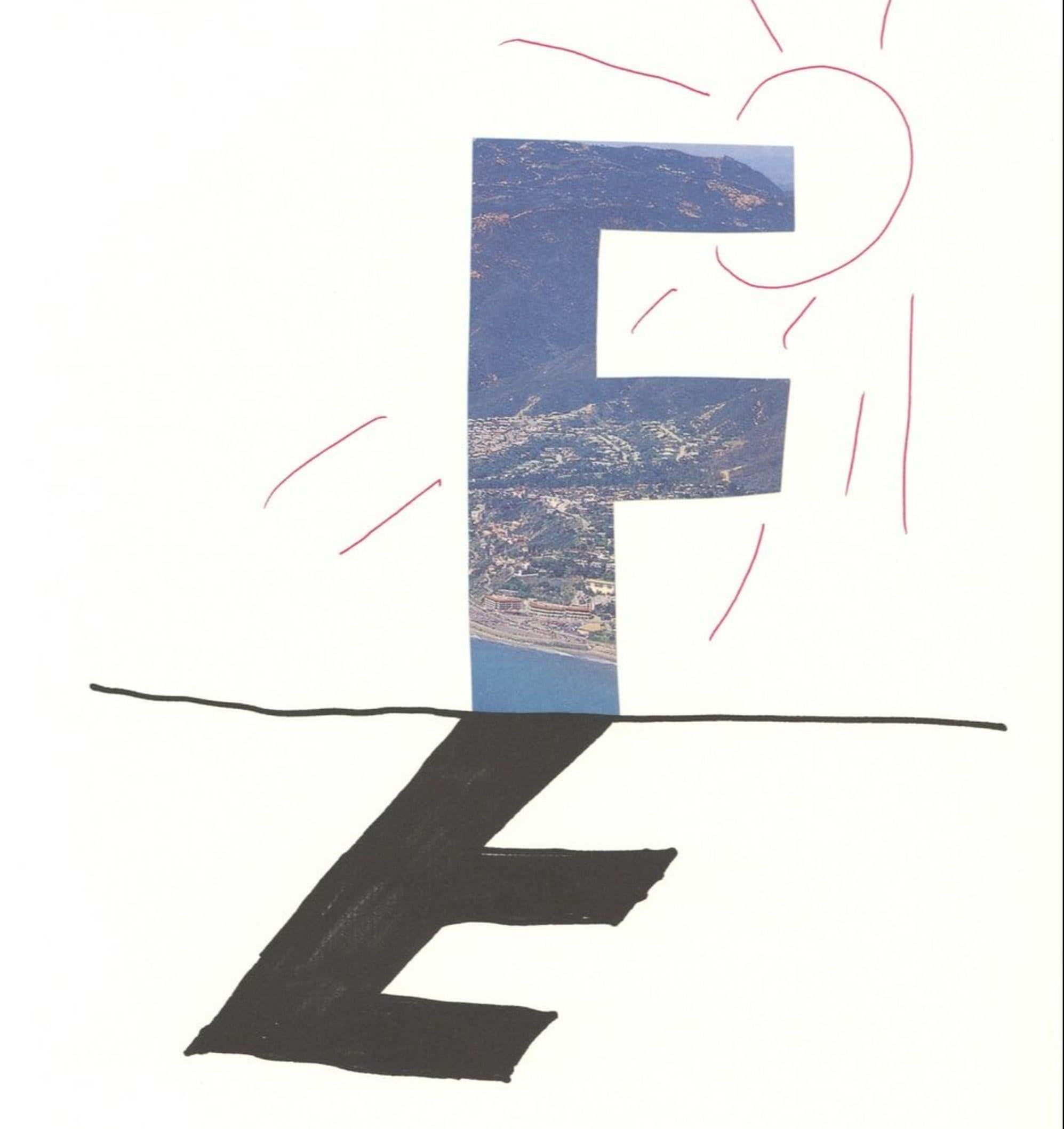 'F' From 'Hockney's Alphabet' By David Hockney For Sale 1