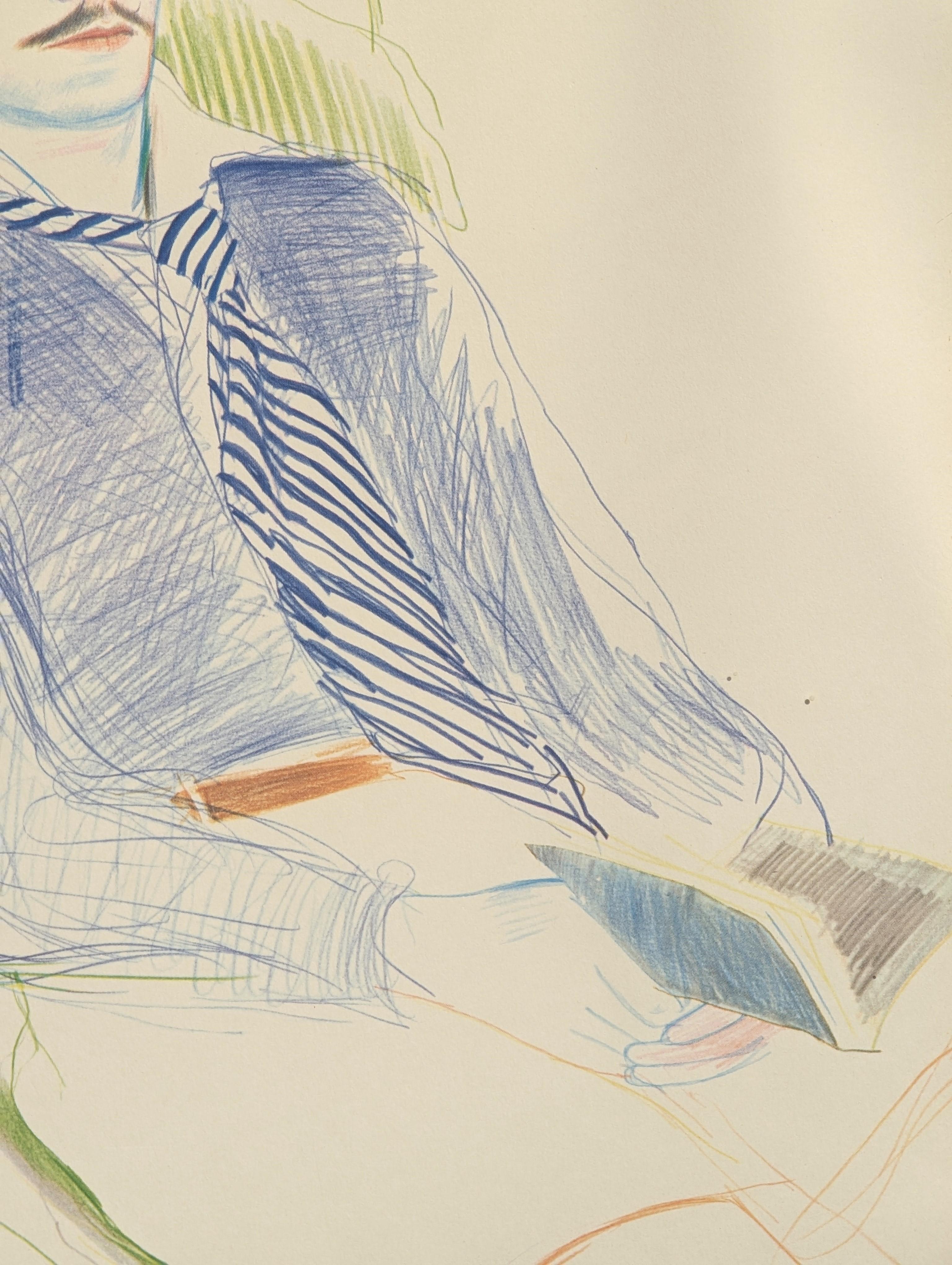 Figurative Signed Lithograph Poster for the 1975 Dessins et Gravures Exhibition 5