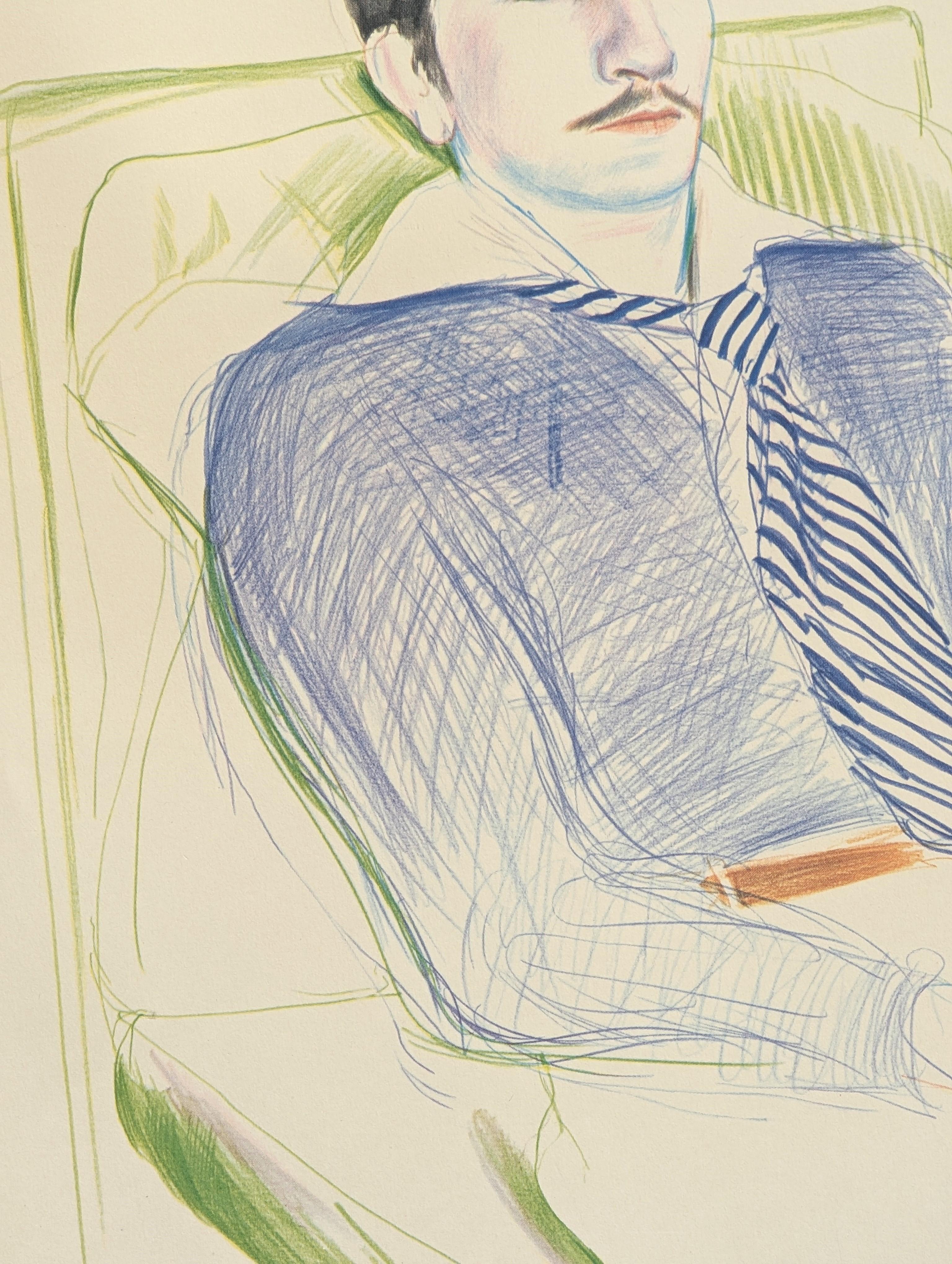 Figurative Signed Lithograph Poster for the 1975 Dessins et Gravures Exhibition 6
