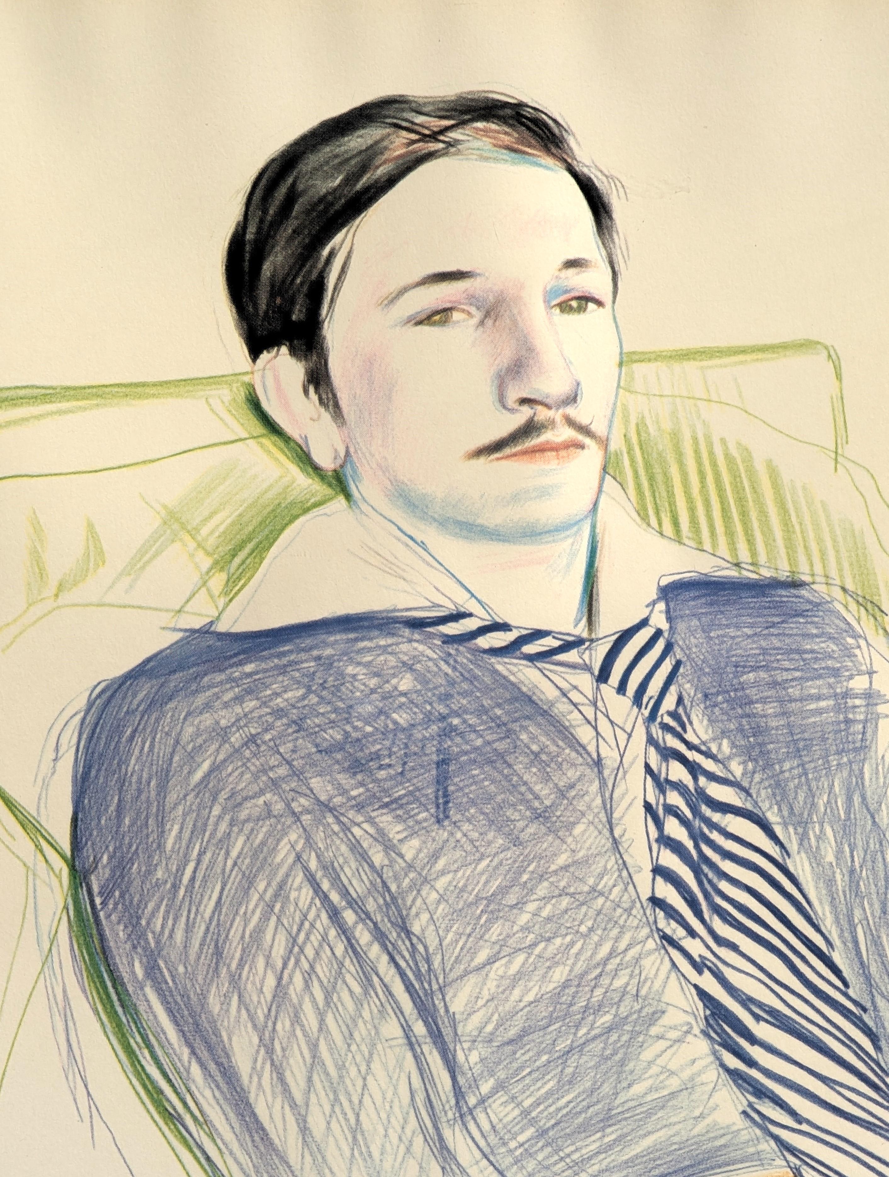 Figurative Signed Lithograph Poster for the 1975 Dessins et Gravures Exhibition 2