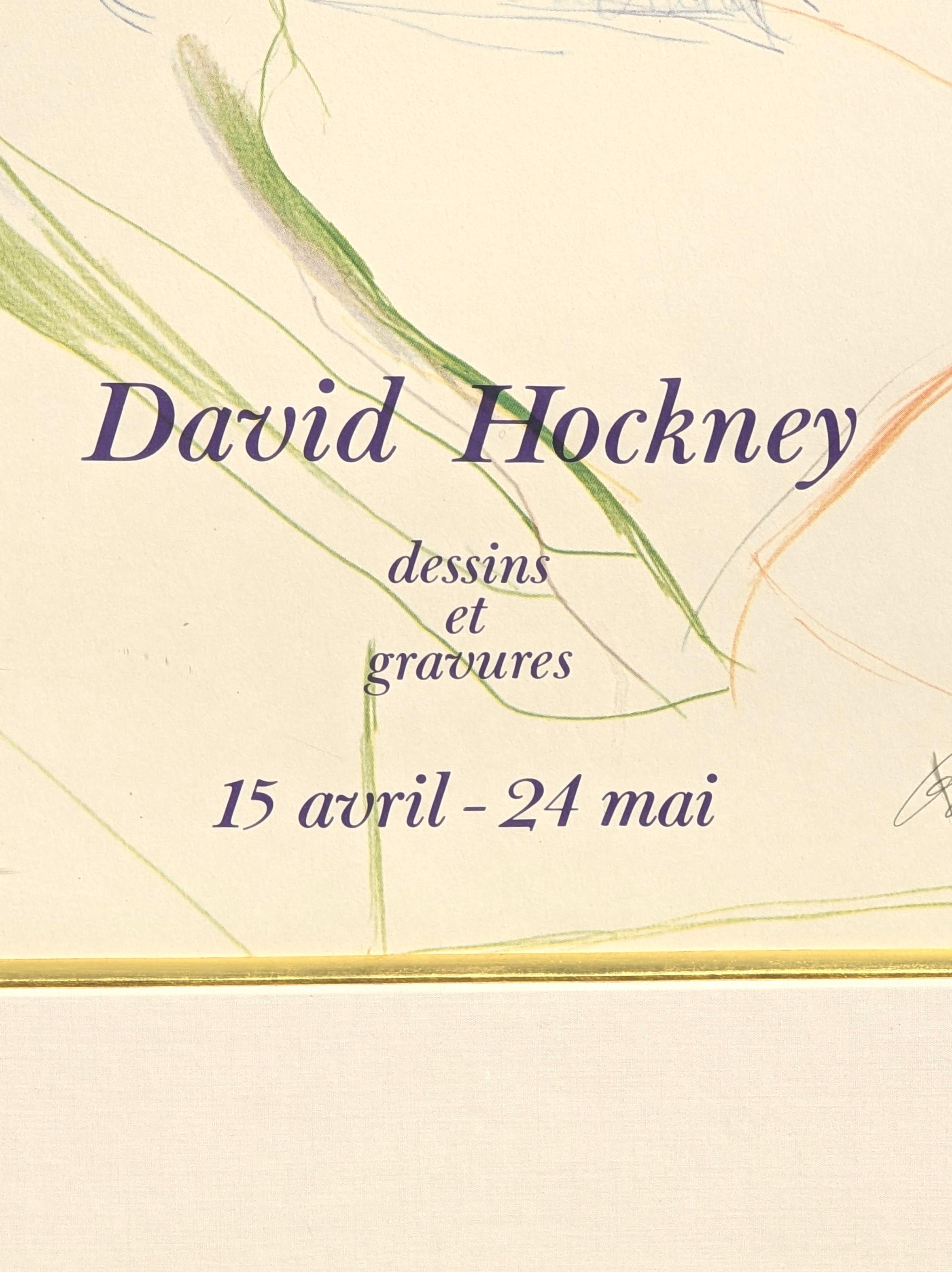 Figurative Signed Lithograph Poster for the 1975 Dessins et Gravures Exhibition 4