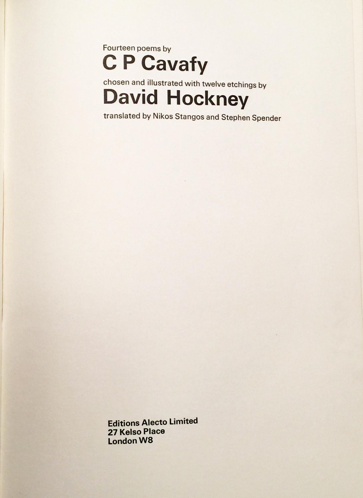 FOURTEEN POEMS BY C.P. CAVAFY - Print by David Hockney