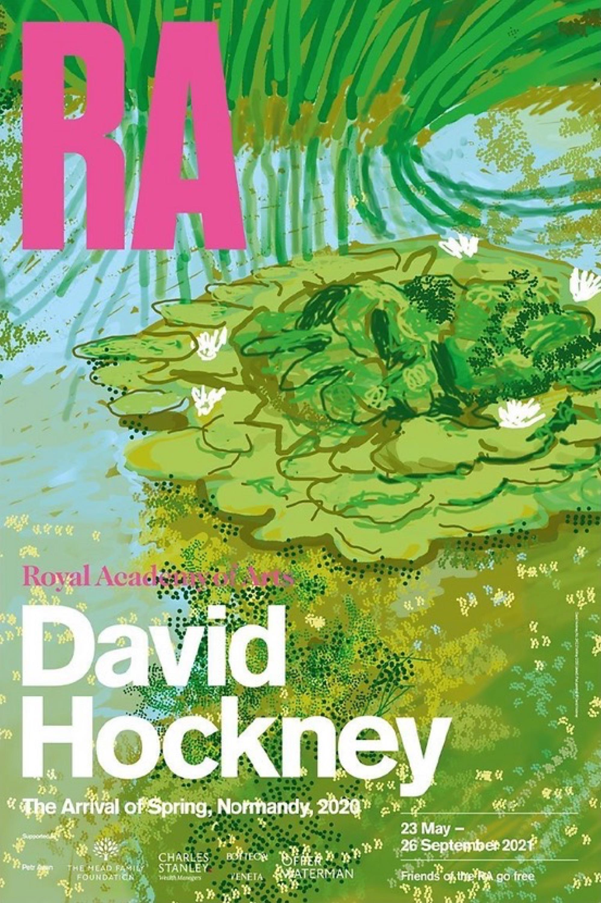 David Hockney, Full set of 4 The Arrival of Spring, Normandy exhibition posters, 2020

Exhibition poster

Four 76.2 x 50.8 cm (30 x 20 in)

Published by the Royal Academy, London

During the pandemic, Hockney created 116 artworks that captured