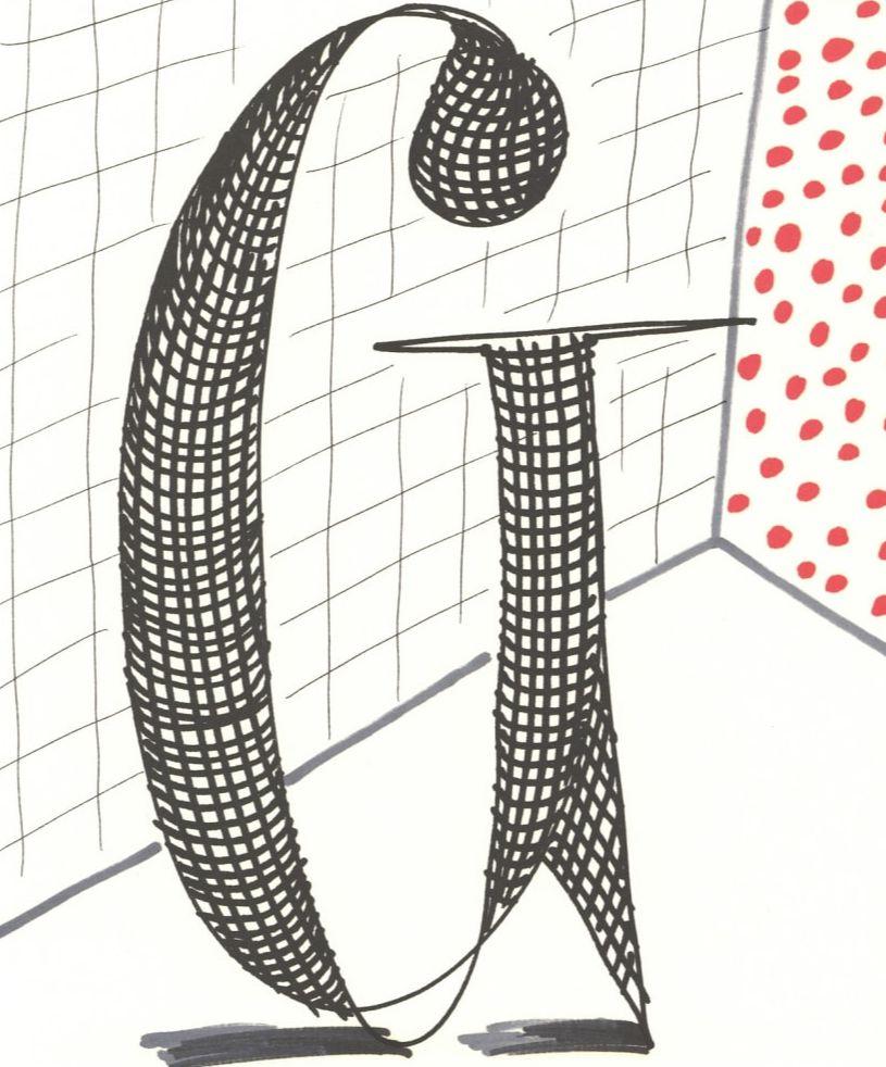 'G' From 'Hockney's Alphabet' By David Hockney For Sale 1