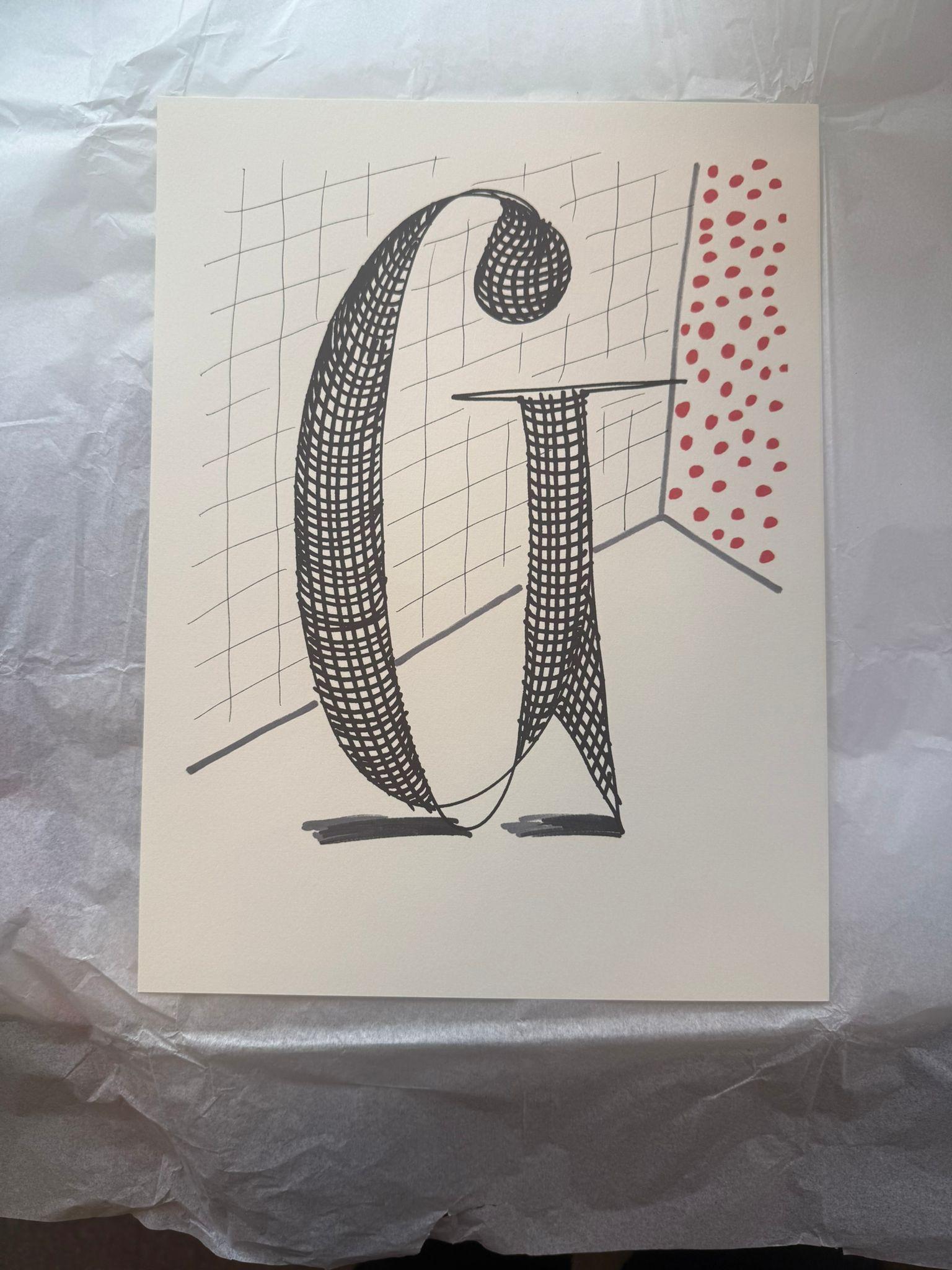 'G' From 'Hockney's Alphabet' By David Hockney For Sale 4
