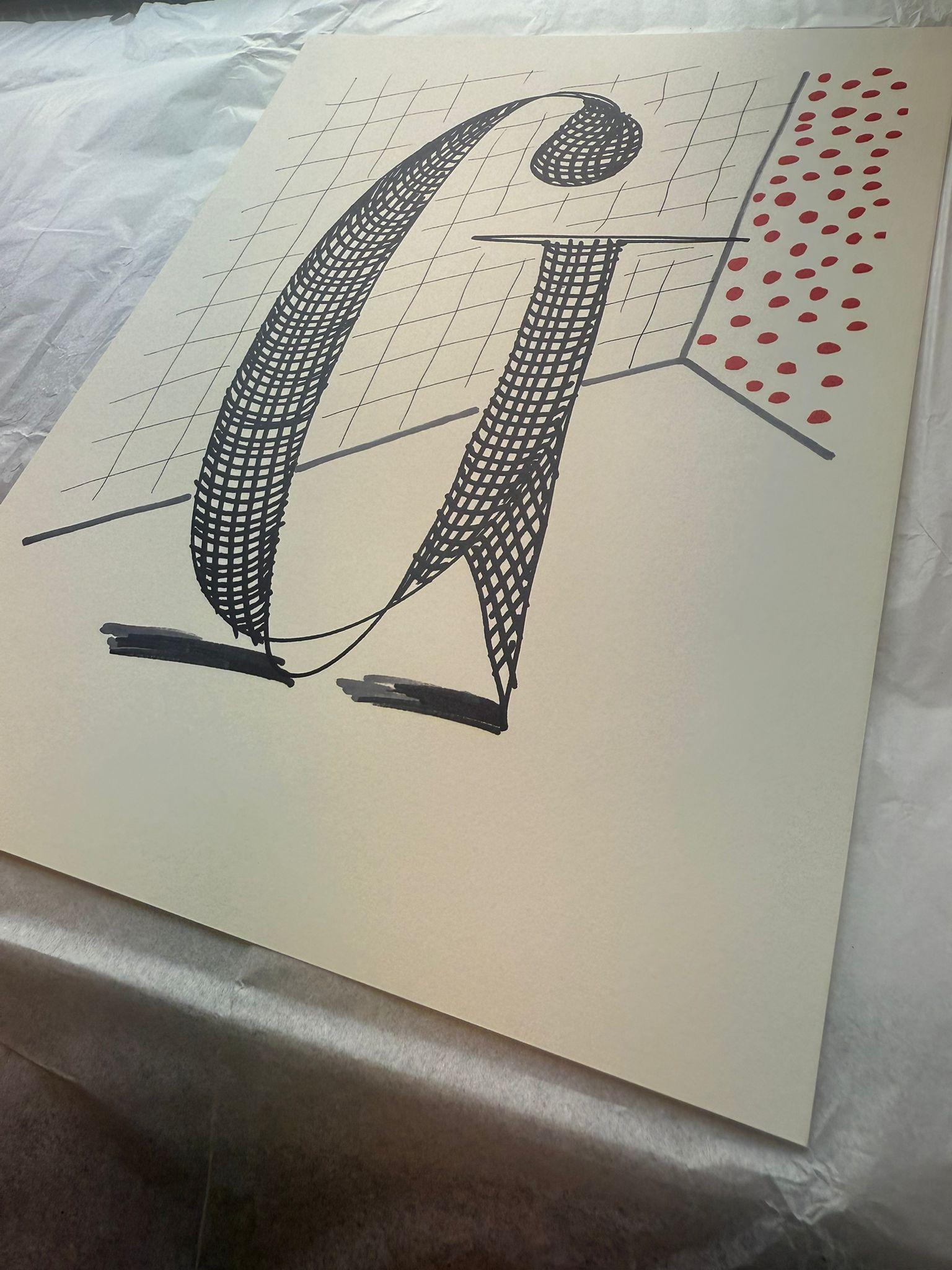 'G' From 'Hockney's Alphabet' By David Hockney For Sale 5