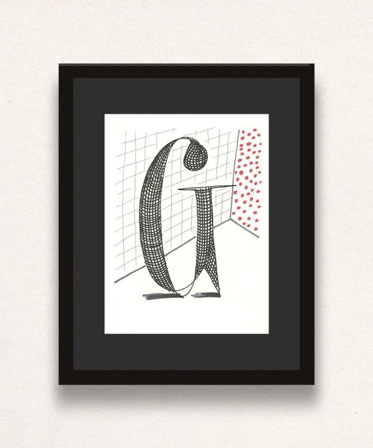 'G', Hockney's Alphabet, David Hockney and Stephen Spender, Lithograph, 1991 For Sale 4