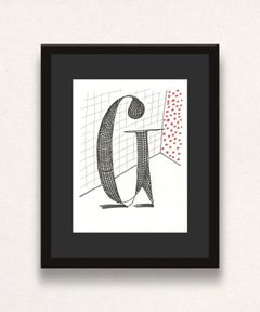 G", Alphabet de Hockney, David Hockney et Stephens, lithographie, 1991