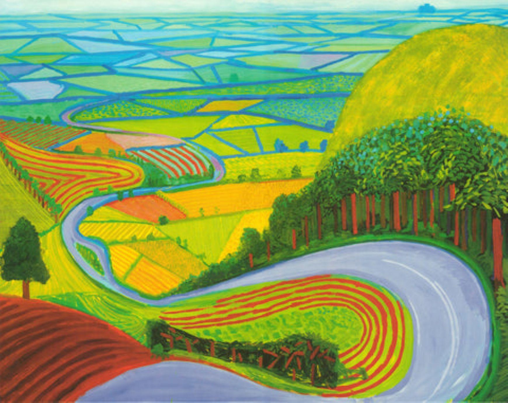Garrowby Hill di David Hockney in vendita 2