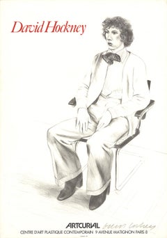 David Hockney - Gregory Evans - 1979 Lithograph - HAND SIGNED