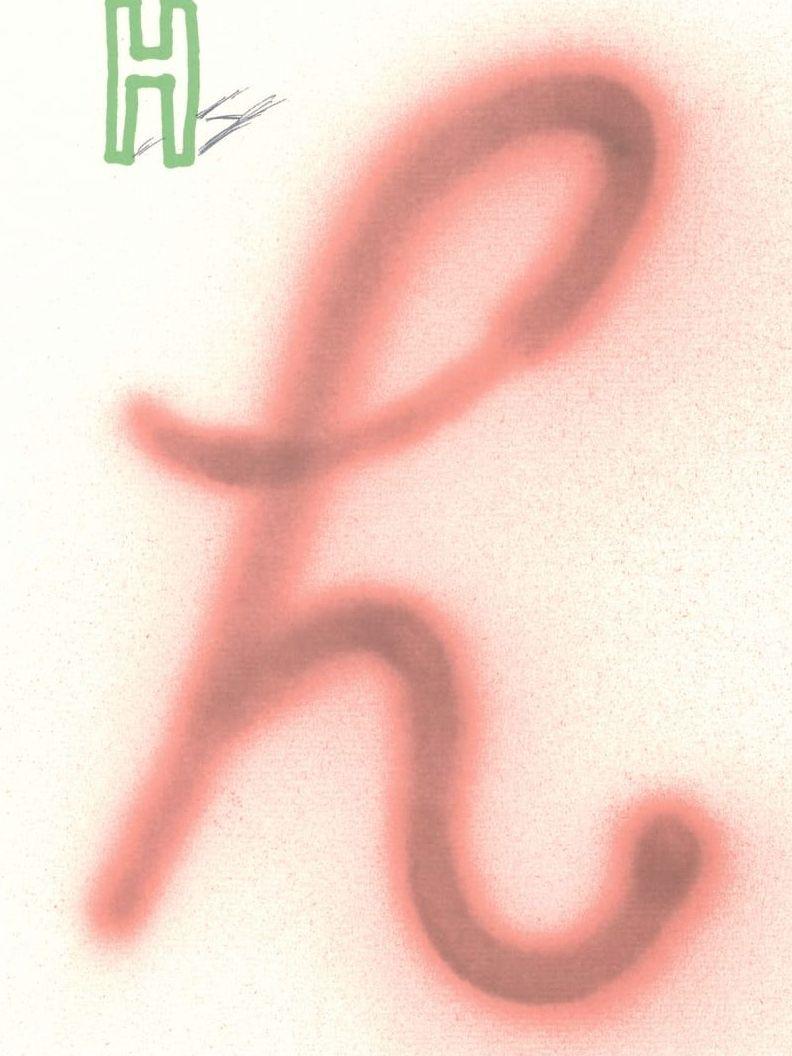 'H' From 'Hockney's Alphabet' By David Hockney For Sale 1