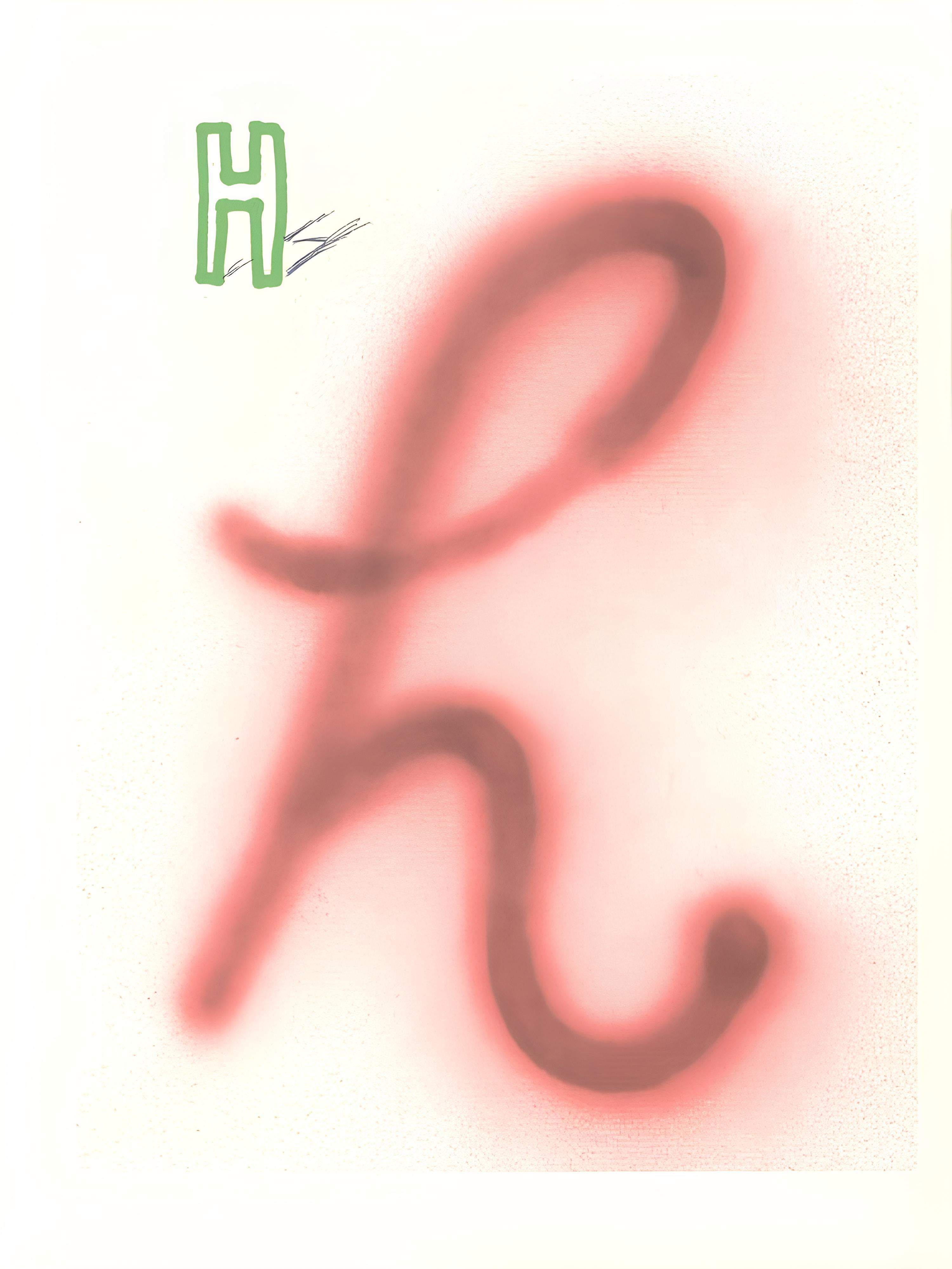 Lithograph in colors on vélin Exhibition Fine Art Cartridge paper. Paper Size: 12.75 x 9.75 inches. Inscription: Unsigned and unnumbered, as issued. Notes: From the folio, Hockney's Alphabet, Drawings by David Hockney, 1991. Published by Aids Crisis