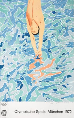 Vintage Hand-Signed 1972 Olympische Spiele Munchen, Munich Olympics