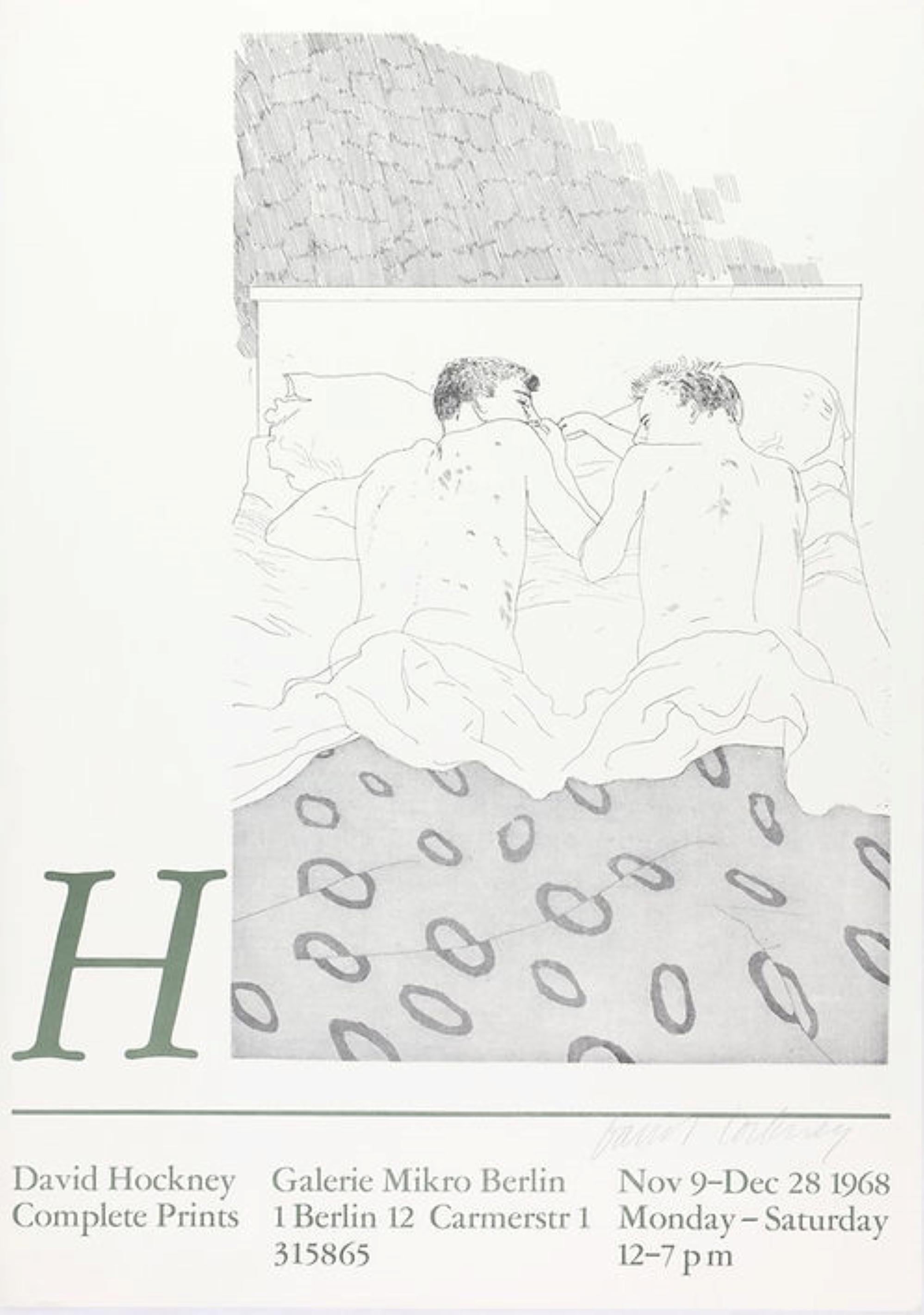 «Dos chicos de 23 o 24 años», firmado a mano. Galerie Mikro, Berlín