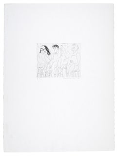 Harvard Etching - David Hockney, Etching, Print, Pop Art, Portraits