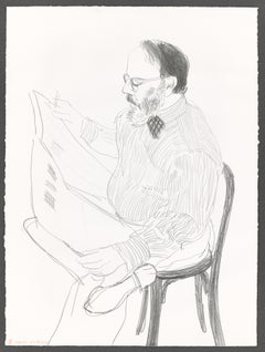 Henry reading the newspaper