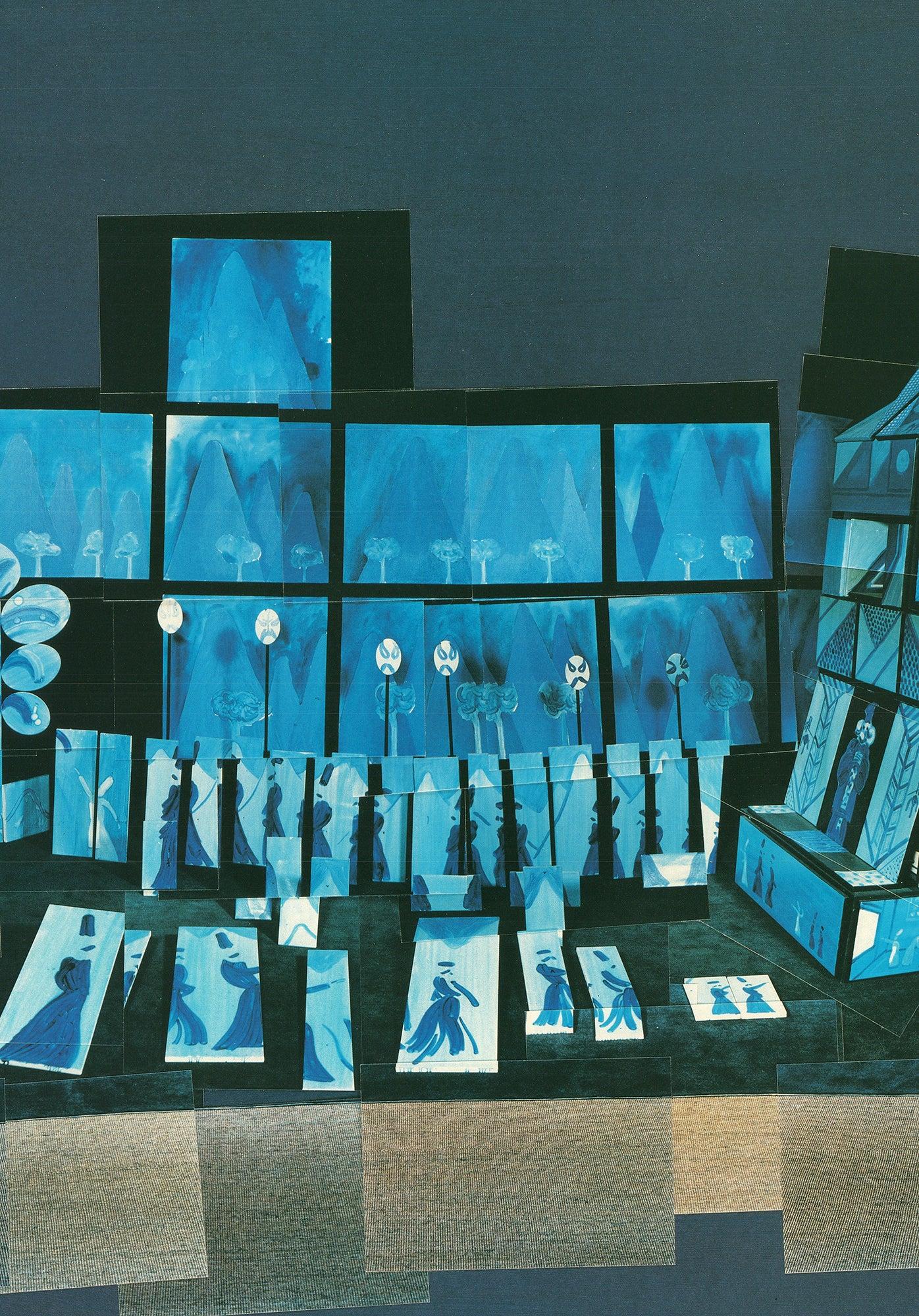 Hockney 'Walking Past Le Rossignol 