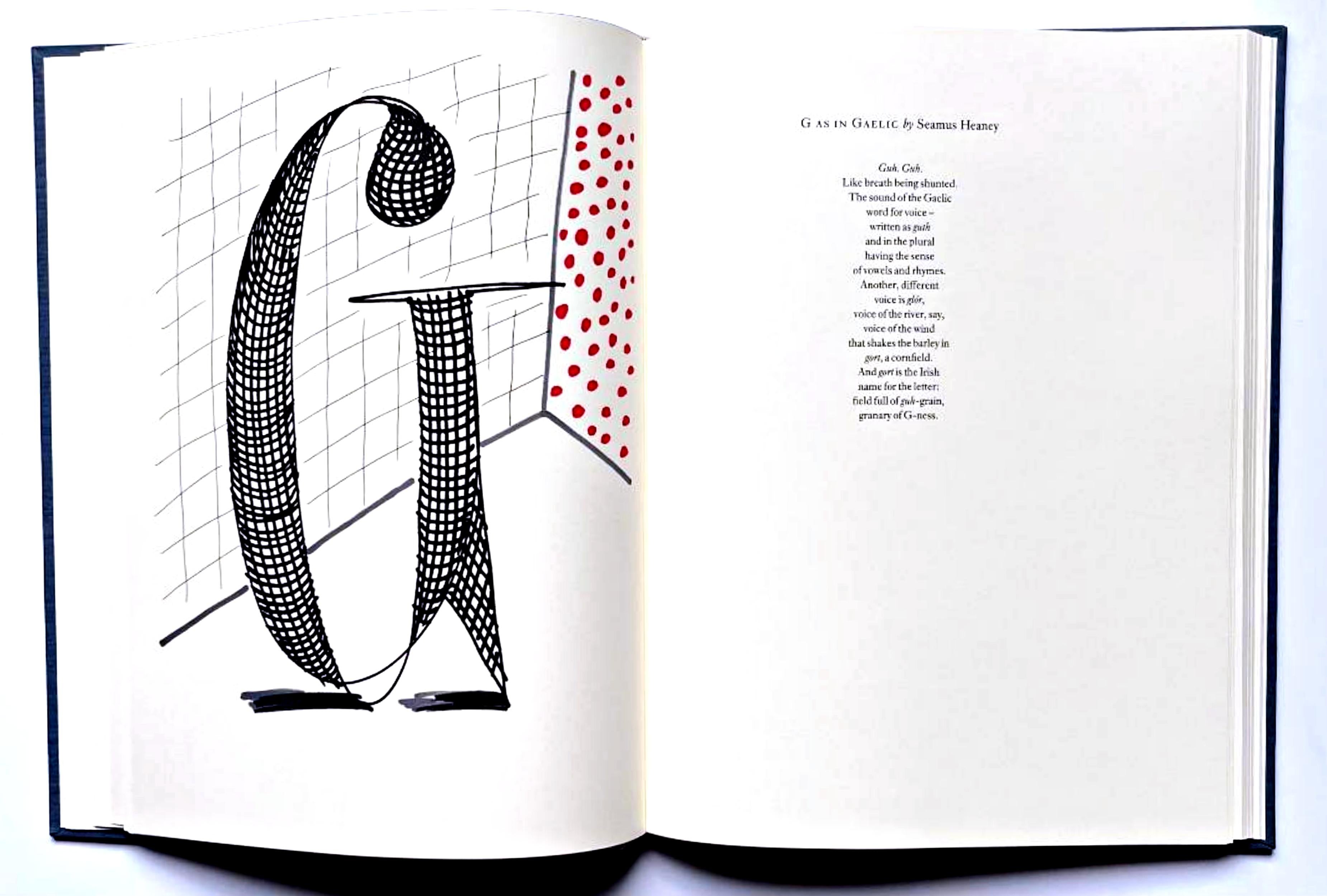 Hockney's Alphabet, portfolio of 26 lithographs signed by Hockney and 23 writers For Sale 8