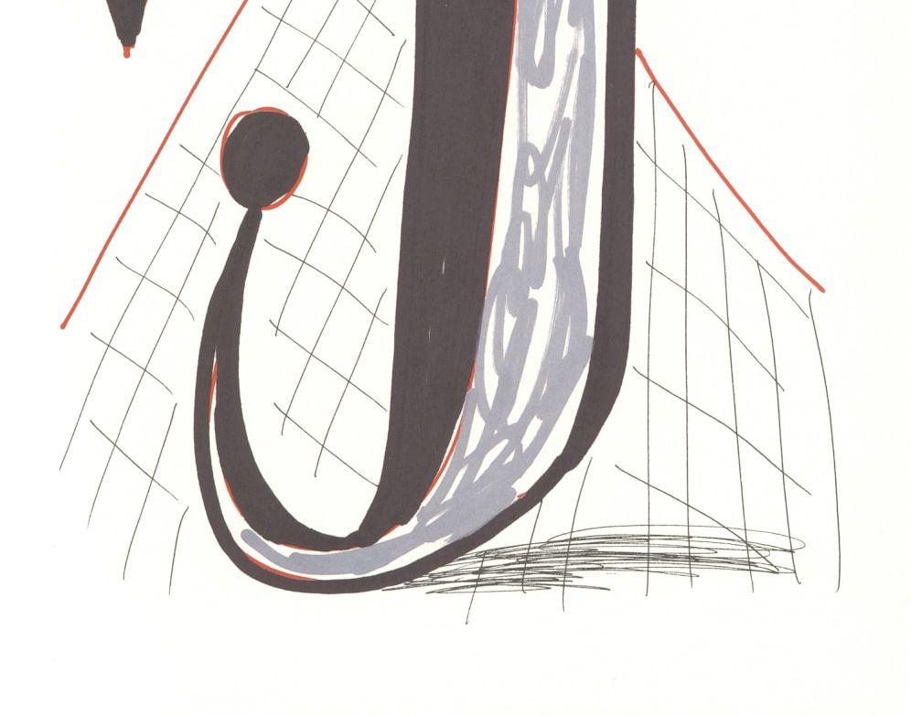 'J' From 'Hockney's Alphabet' By David Hockney For Sale 2