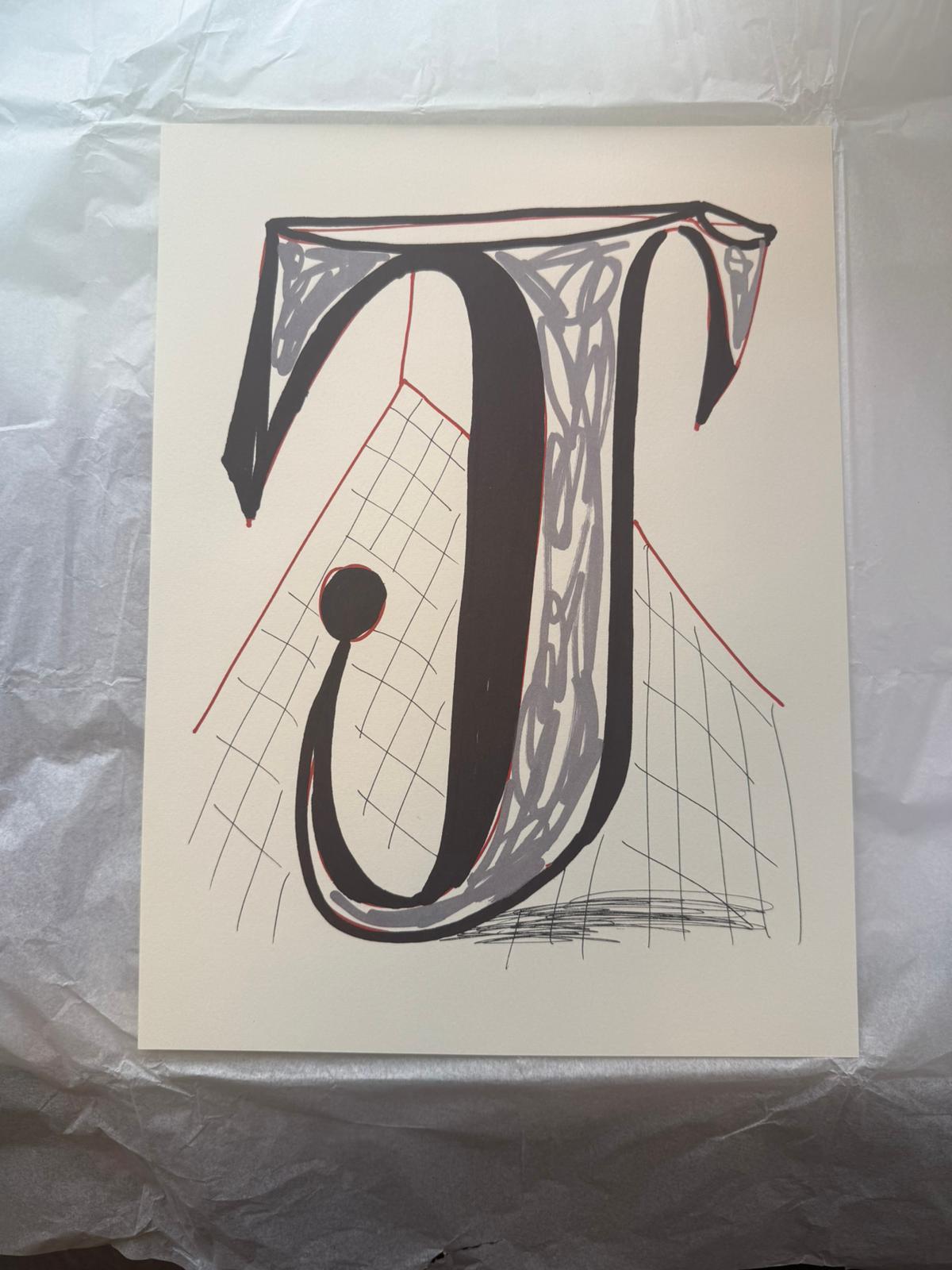 'J' From 'Hockney's Alphabet' By David Hockney For Sale 4