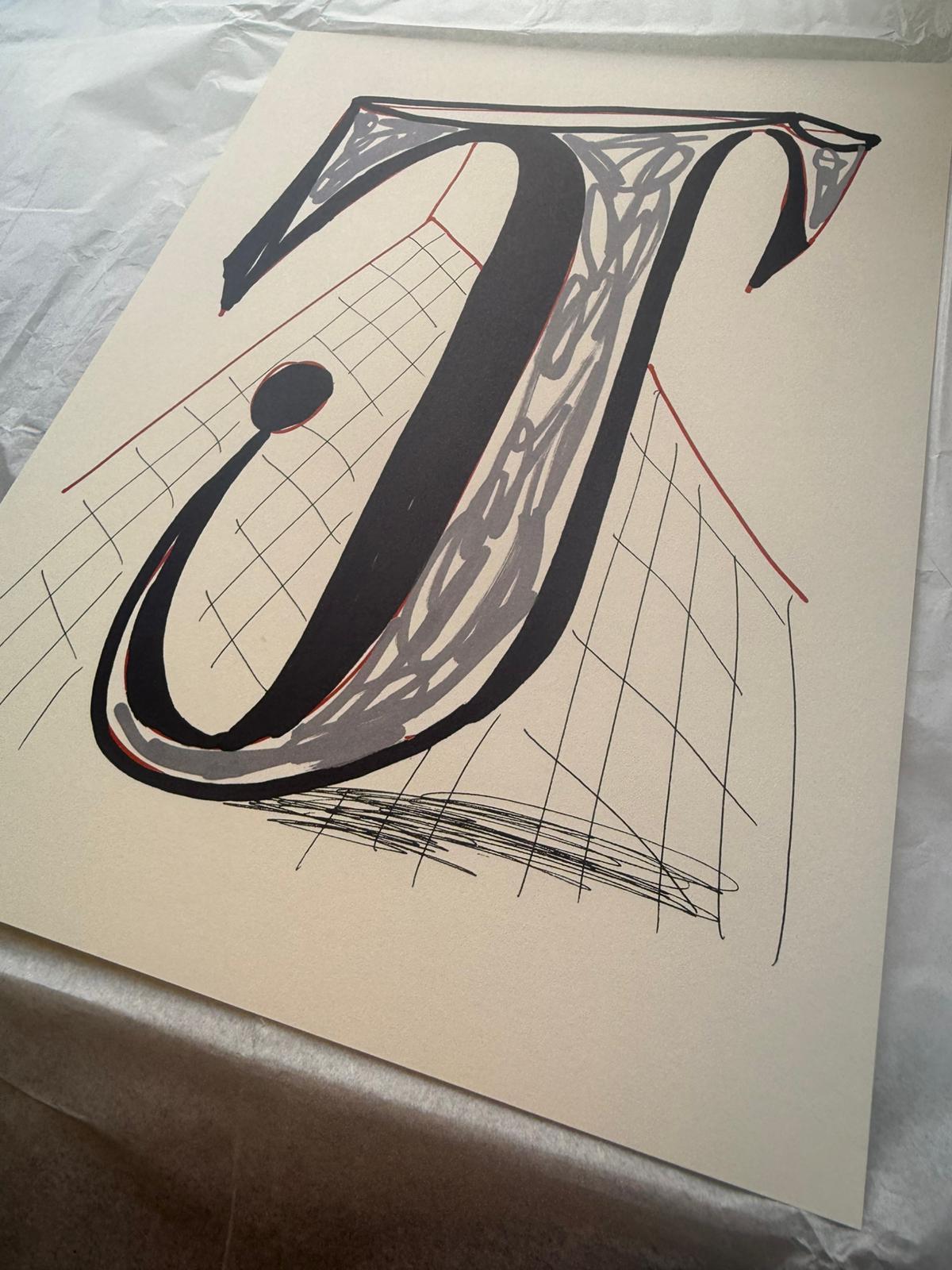 'J' From 'Hockney's Alphabet' By David Hockney For Sale 5