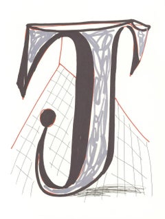 J" del "Alfabeto de Hockney" de David Hockney