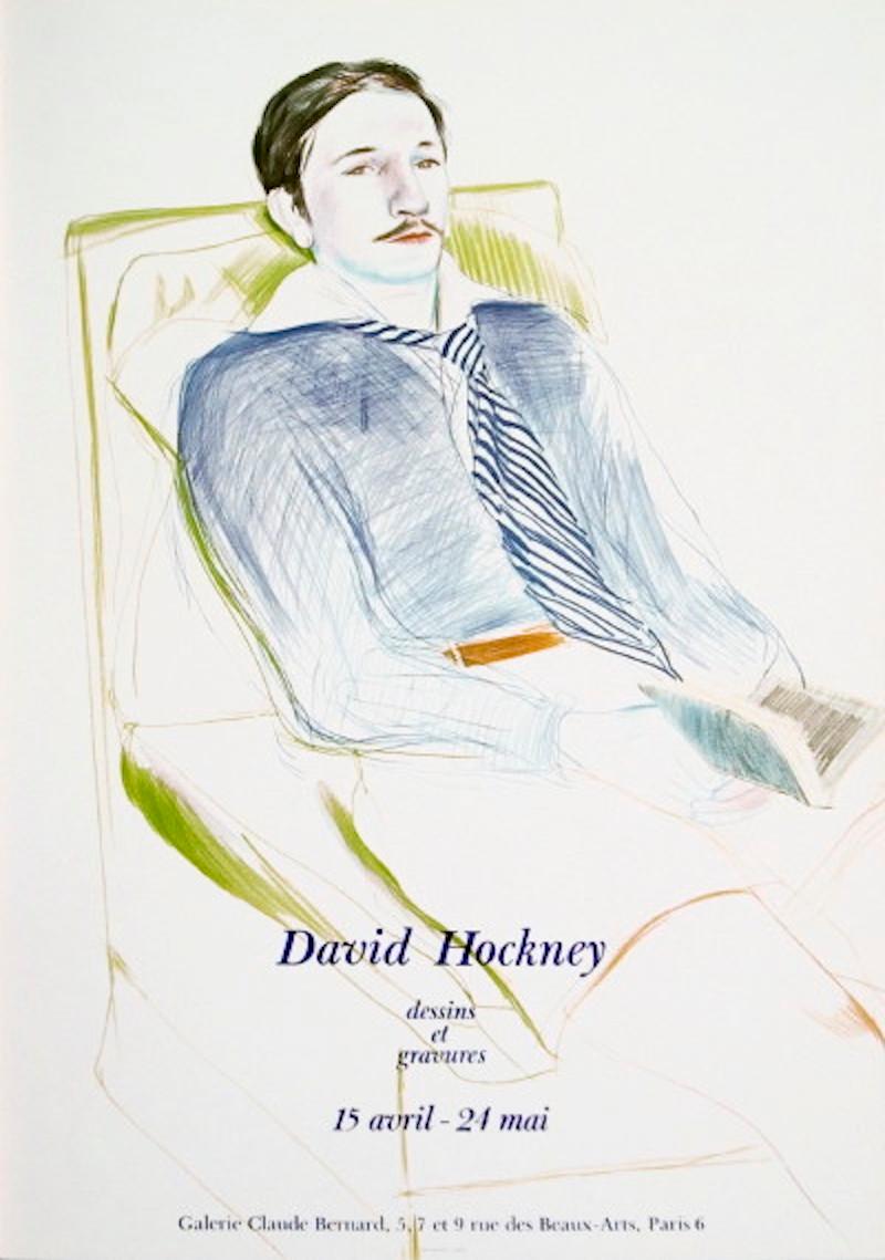 David Hockney Portrait Print - Jacques de Bascher de Beaumarchais