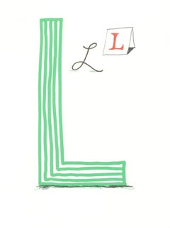 'L' From 'Hockney's Alphabet' By David Hockney