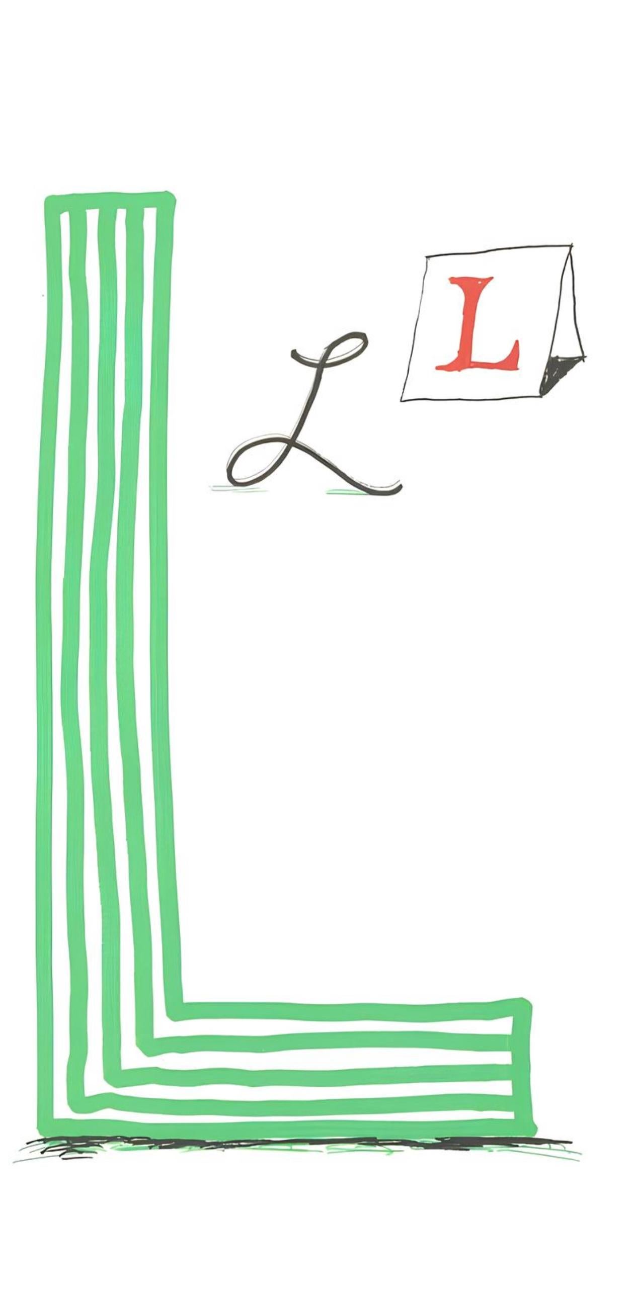 L, Hockney's Alphabet, David Hockney For Sale 1