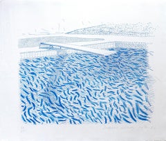 Lithographic Water made of Lines and Crayon