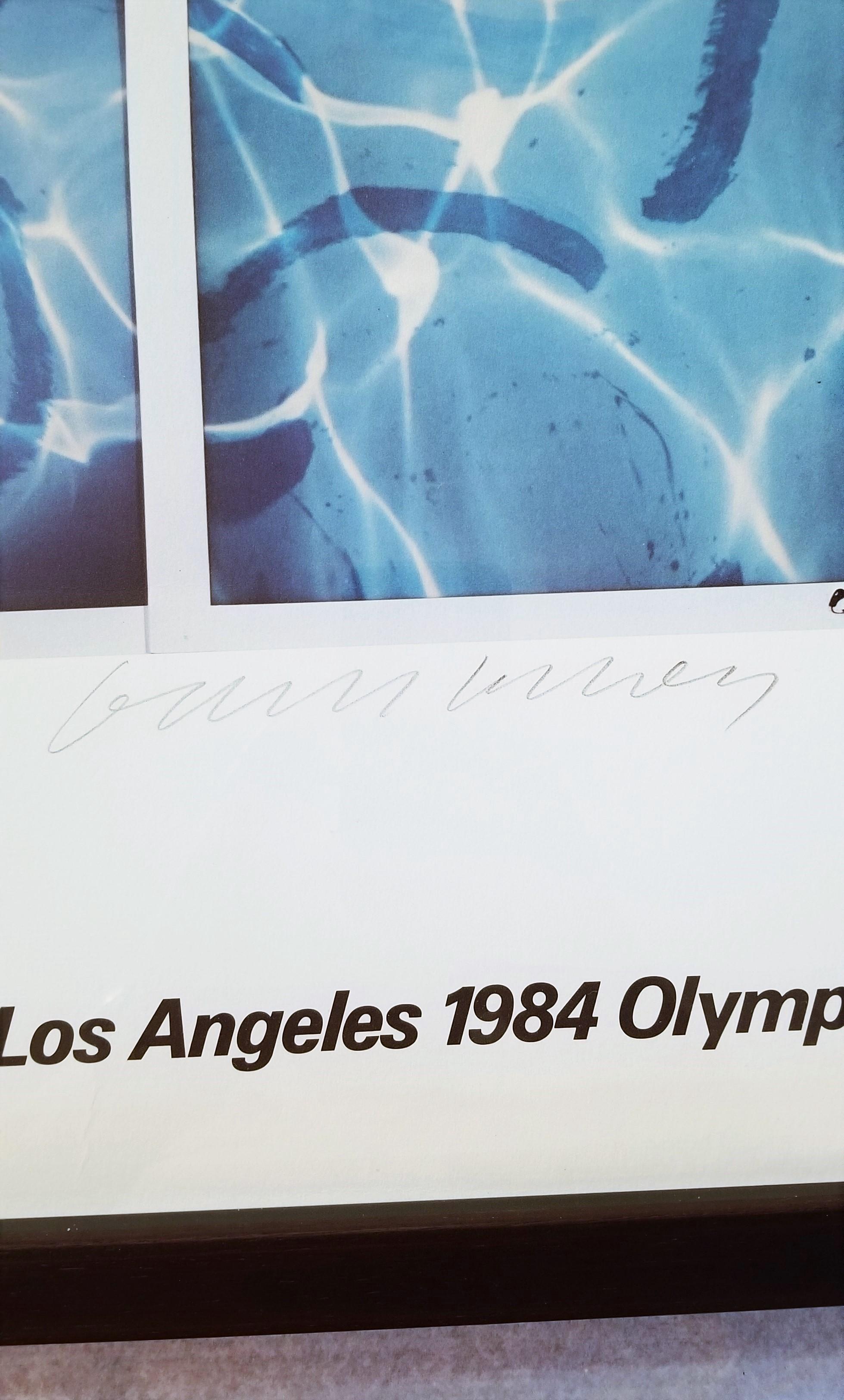 Los Angeles 1984 Olympic Games (Polaroids of Swimmer) Poster (Signed) 3