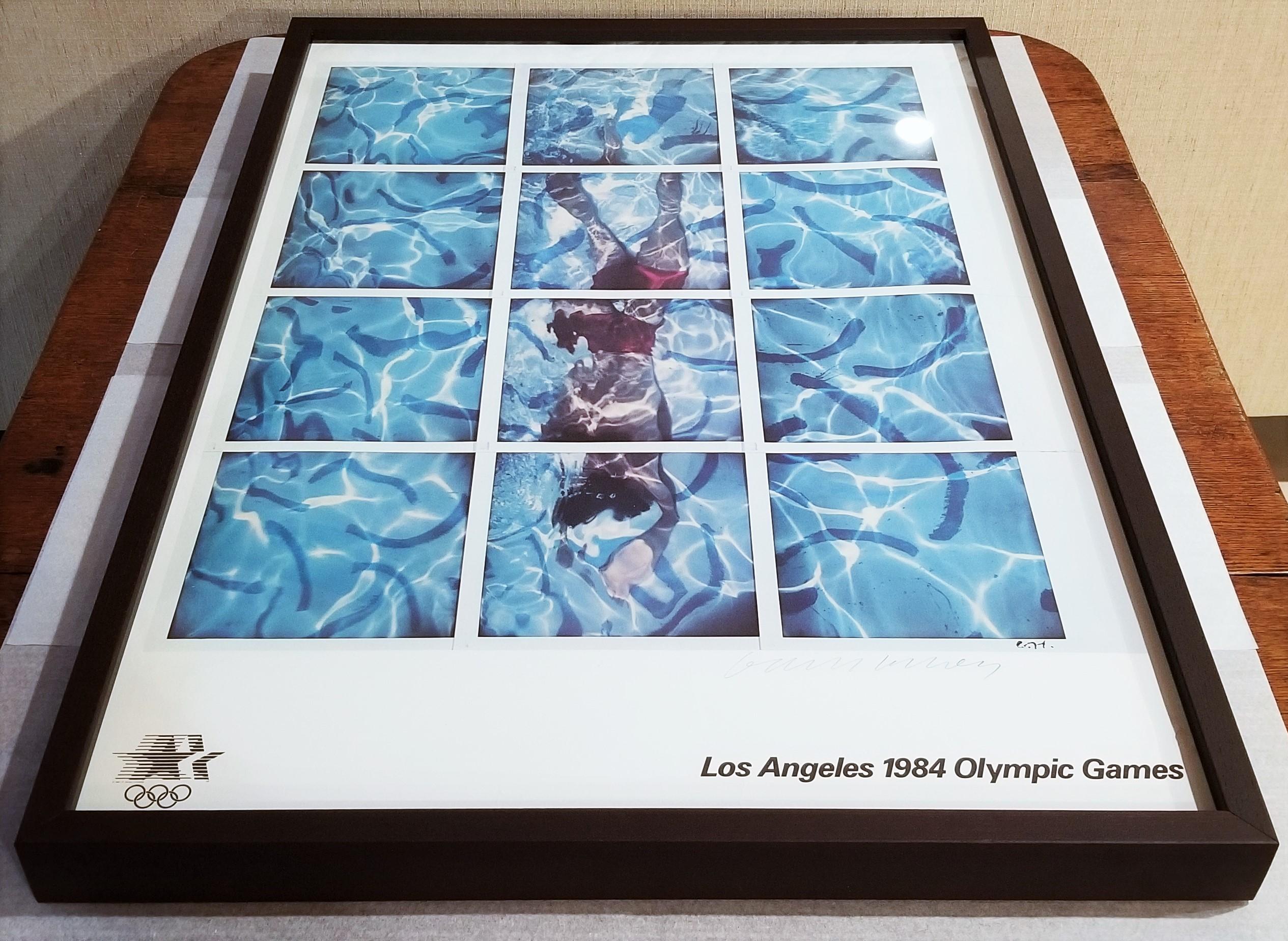 Los Angeles 1984 Olympic Games (Polaroids of Swimmer) Poster (Signed) 9