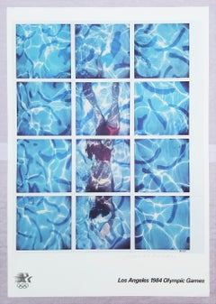 Los Angeles 1984 Olympic Games (Polaroids of Swimmer) Poster (Signed)