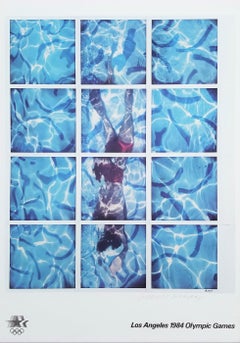 Los Angeles 1984 Olympic Games (Polaroids of Swimmer) Poster (Signed)