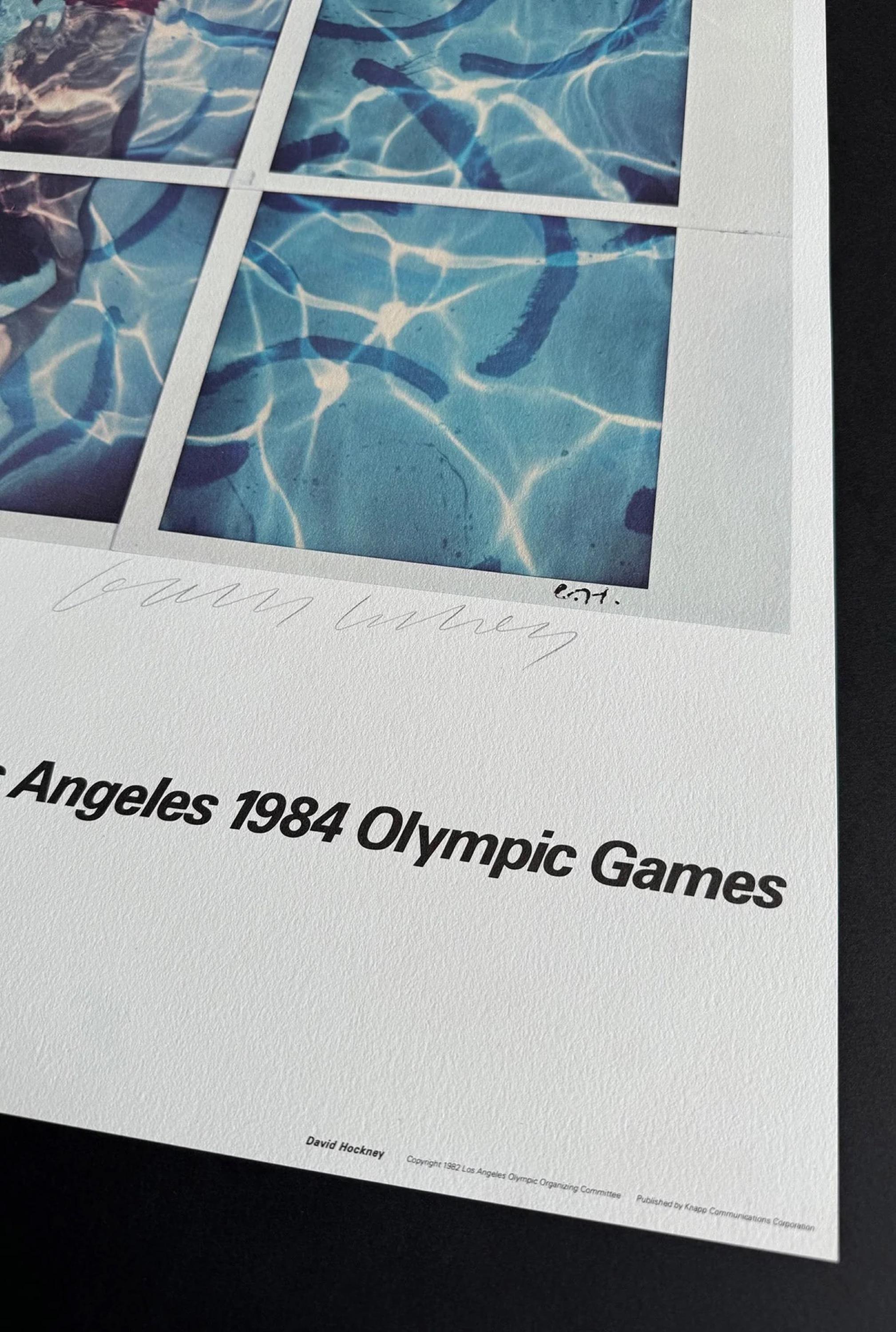 Los Angeles Olympics Poster (Signed) - Contemporary Print by David Hockney