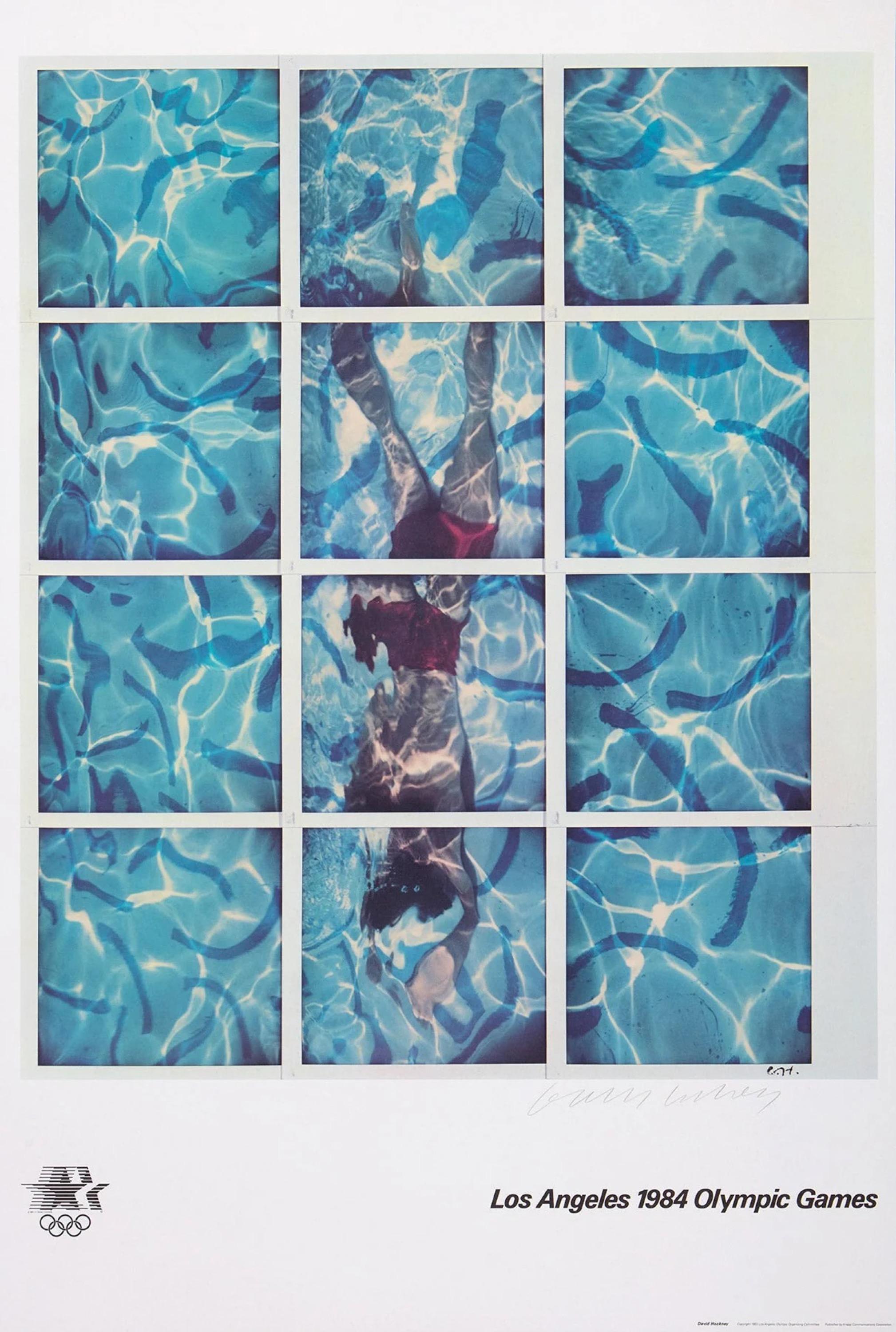 Los Angeles Olympics Poster (Signed) - Print by David Hockney