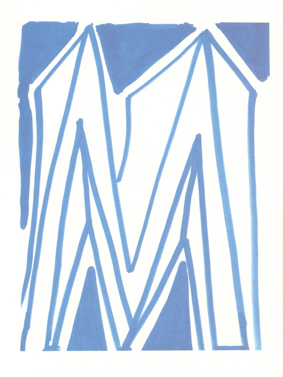 'M' From 'Hockney's Alphabet' 

By David Hockney

David Hockney is a renowned British artist known for his vibrant paintings and innovative use of technology in art. His work often explores themes of perspective and the beauty of everyday life,