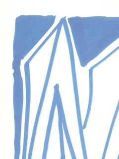 M", Alphabet de Hockney, David Hockney et Stephen Spender, lithographie, 1991.